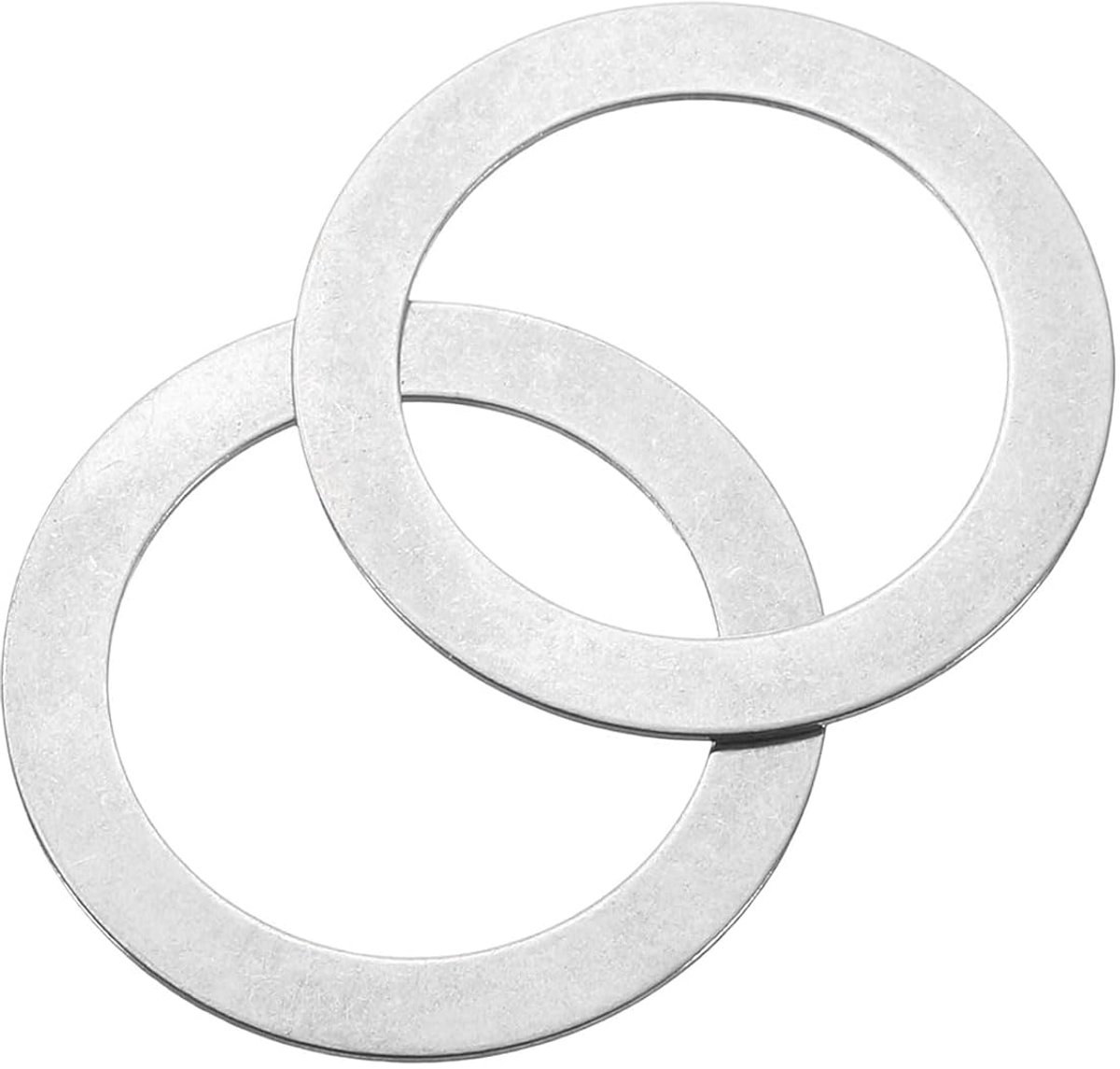 Set van 30 stuks, M18 x 25 x 0,5 mm, 304 roestvrij staal, sluitringen, platte afdichtingen, ringbevestigingen, sluitringen, set voor schroeven, moeren, schroefdraadstang