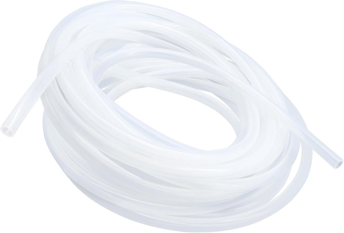 slang voedselkwaliteit slangen 4 mm x 6 mm, lengte 6 meter (19,6 voet), flexibele siliconen rubberbuis luchtslang waterleidingen