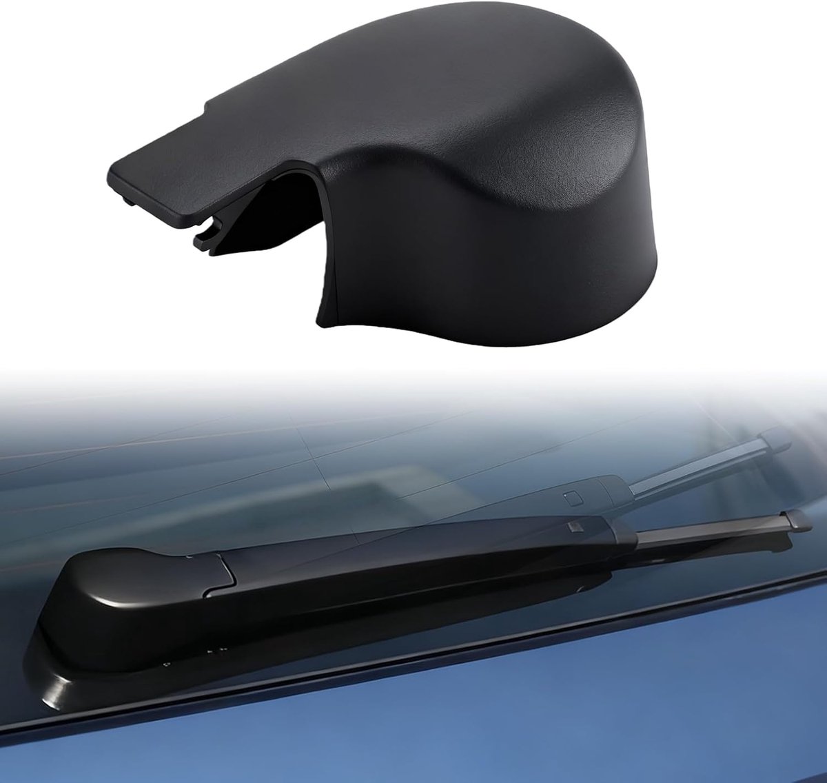 Achter Wisser Arm Cover Cap, Achterruit Wisser Arm Moer Cover Cap, Ruitenwisser Arm Cover Cap Clips Vervanging Achterwisser Moer Cap Wasmachine Jet voor VW Golf MK6/MK7 Touran 5K6955435