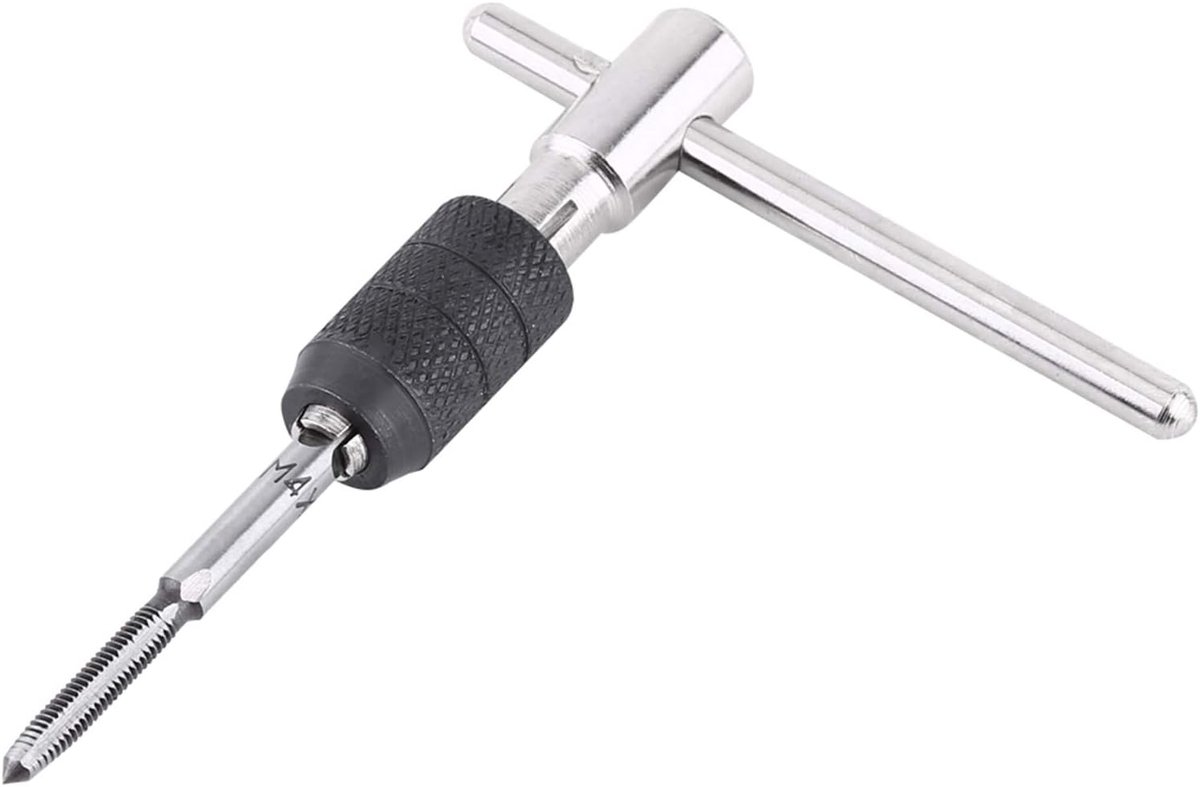 9 stks/set Tap Wrench Handle, T-handle Tap Wrench Kit, HSS Tap Holder Wrench voor Processing Thread