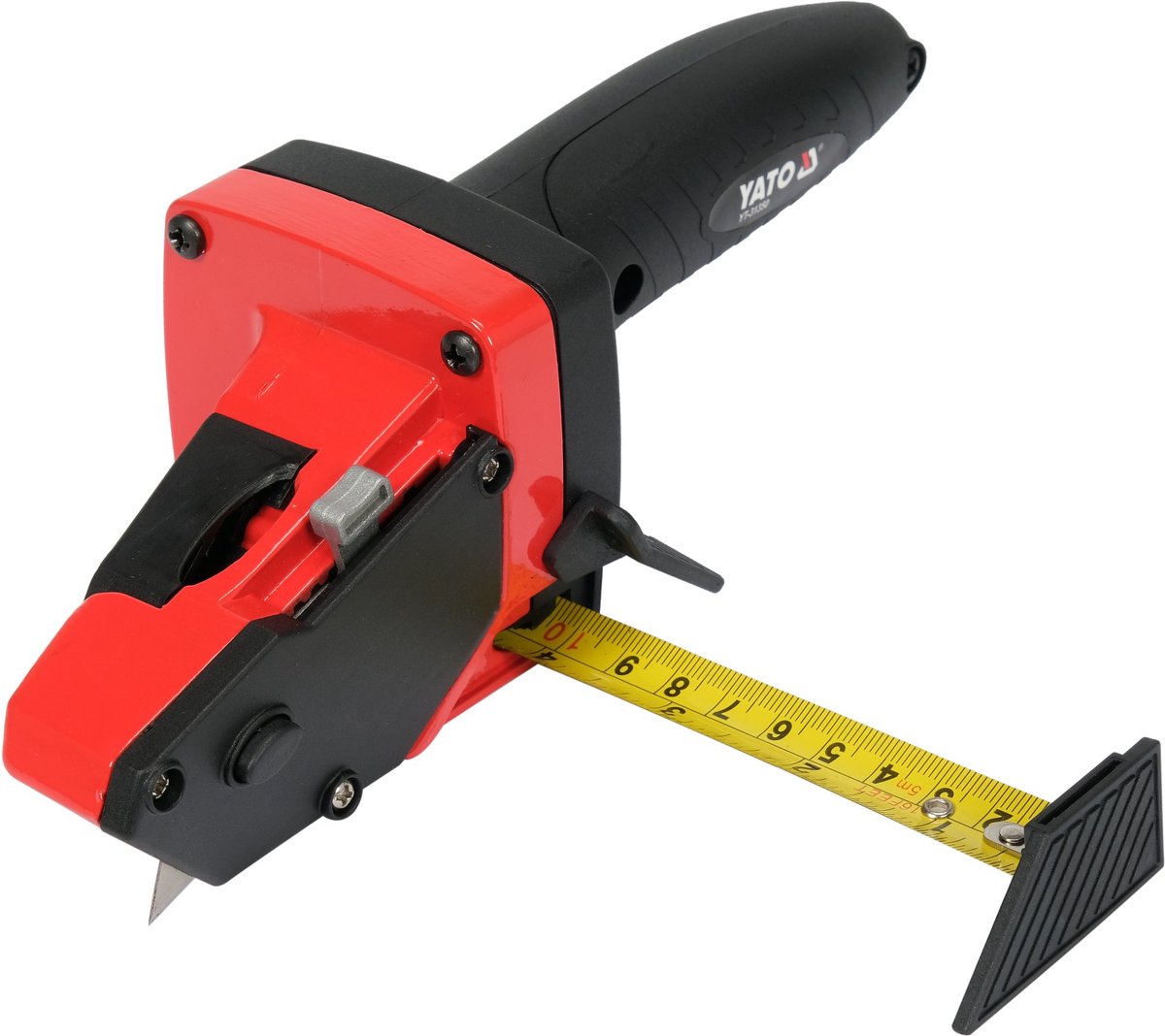 Professioneel Multitool Mes met Rolmaat (5m) & Geleider – 230 mm – Inclusief Reservemesjes & Timmerpotlood