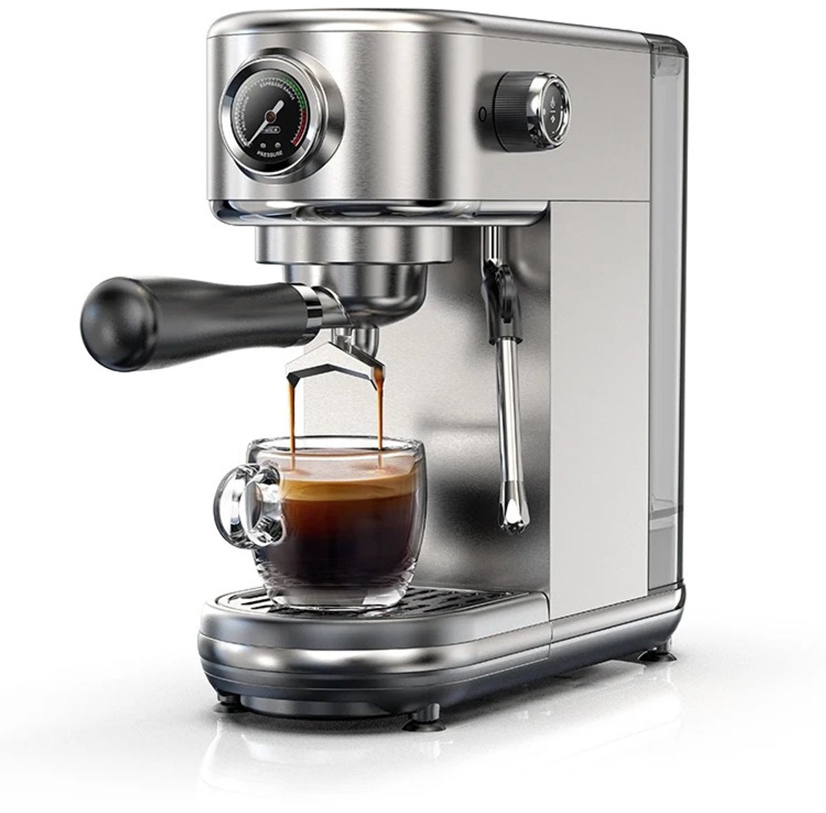 Brandistry - Semi-Automatische Espressomachine - Koffiezetapparaat - RVS - Instelbare Temperatuur - Onderhoudsvriendelijk