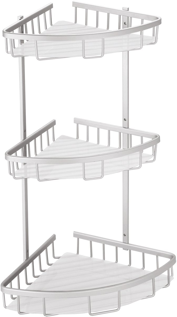 MSV Badkamer Planchet – Wandplanchet Badkamer met Veiligheidsrails – Badkamerplanchet voor Opbergen en Organiseren – 36 cm