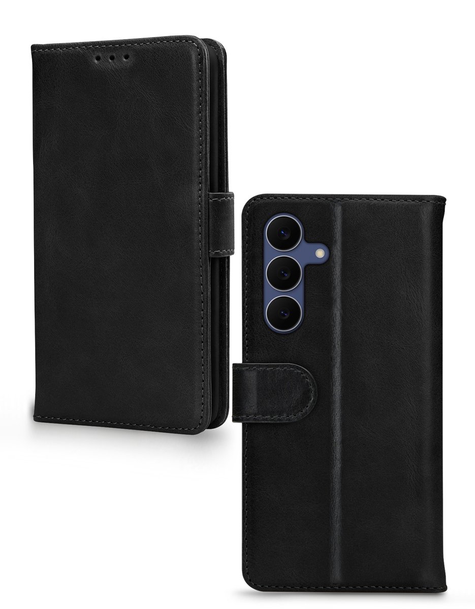 Mobilize Leather Wallet - Geschikt voor Samsung Galaxy S25 FE - 5G/S26 FE 5G Black