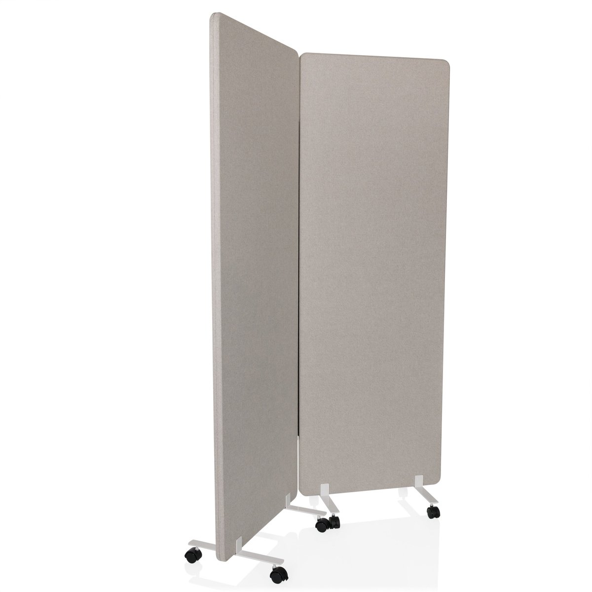 hjh office Verrijdbaar akoestisch scheidingswandsysteem FLEXMIUT 1 set van 2 grijs hjh OFFICE