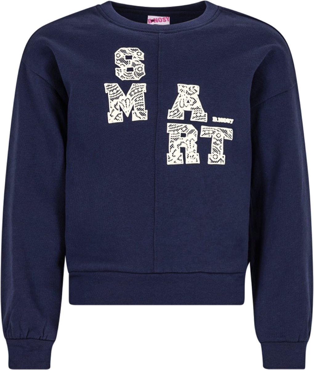 B.Nosy Y607-5353 meisjes Trui blauw - Maat 116