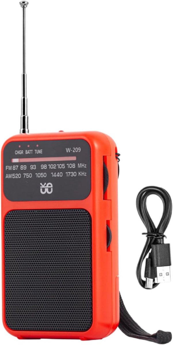 Draagbare radio, multifunctionele compacte LED-zaklamp, survivaltool | Draagbare FM/AM-radio voor buitengebruik, thuis, noodgevallen, buitenactiviteiten, wandelen, reizen, picknicken, kamperen, mannen en vrouwen