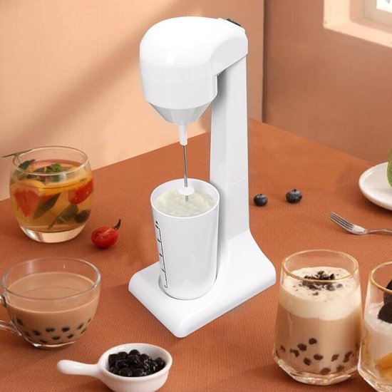 Milkshake Machine - Drankmixer Blender - Snelle Drankjes Maken - Twee Snelheden - 500 ml Beker - Wit — afbeelding 2