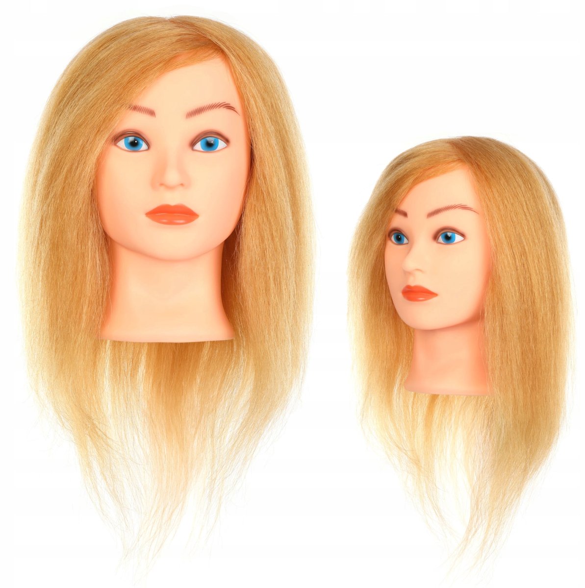 Poniks Kappers Opleidingshoofd - Natuurlijk Haar - 35cm BLOND