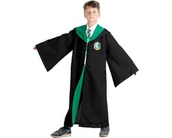Ciao s.r.l Harry Potter Slytherin Kostuum voor Kinderen Zwadderich Verkleedkleding Kinderen Carnavalskleding voor Kinderen - Officiële licentie - Polyester - Zwart/Groen - 3-Delig Cape/Nep-shirt/Stropdas - Maat 5-7 Jaar