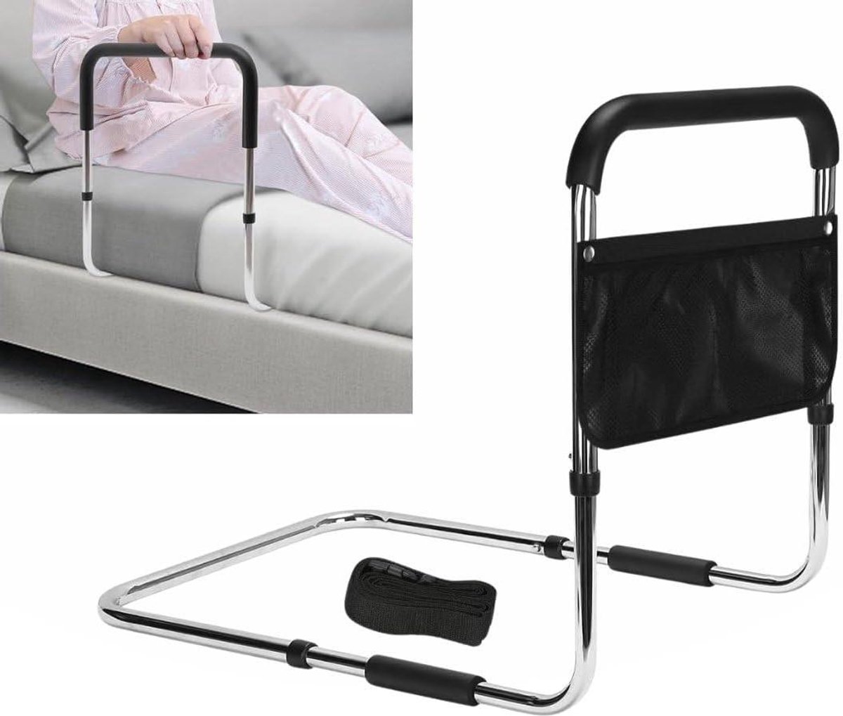 Bedbeugel - Bedsteun Bedrek - Veilig Opstaan - Verstelbare Hoogte - 40 cm - Zwart