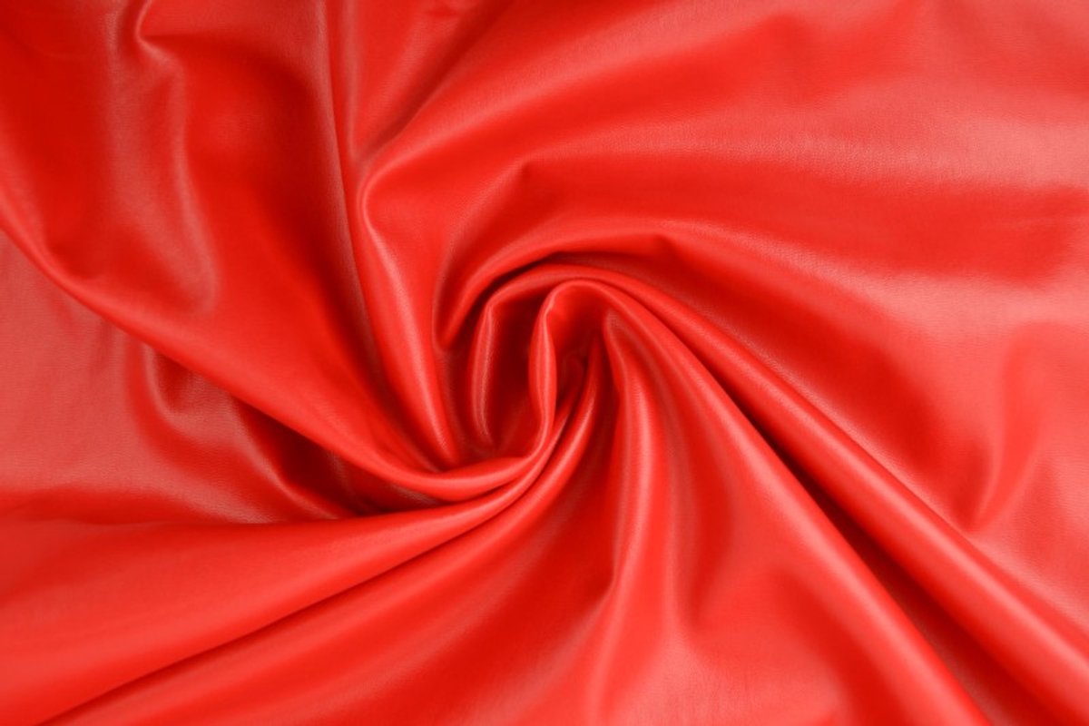 Kunstleer - 1 meter - Per meter - Rood - 145cm breed