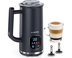Elektrische Melkopschuimer - Melkopschuimer Automatisch - Warme Dranken Maken - 4-in-1 Functionaliteit - 240 ml - Zwart