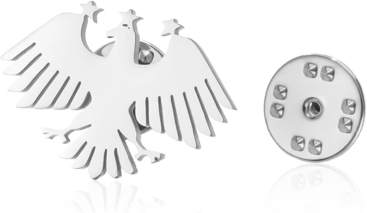 Syria Eagle Nieuwe Vlag Brooch Pin voor Vrouwen en Mannen Vintage Eagle of Saladin Roestvrij Staal Broche Etnisch Syrisch-Arabisch Erfgoed Sieraden