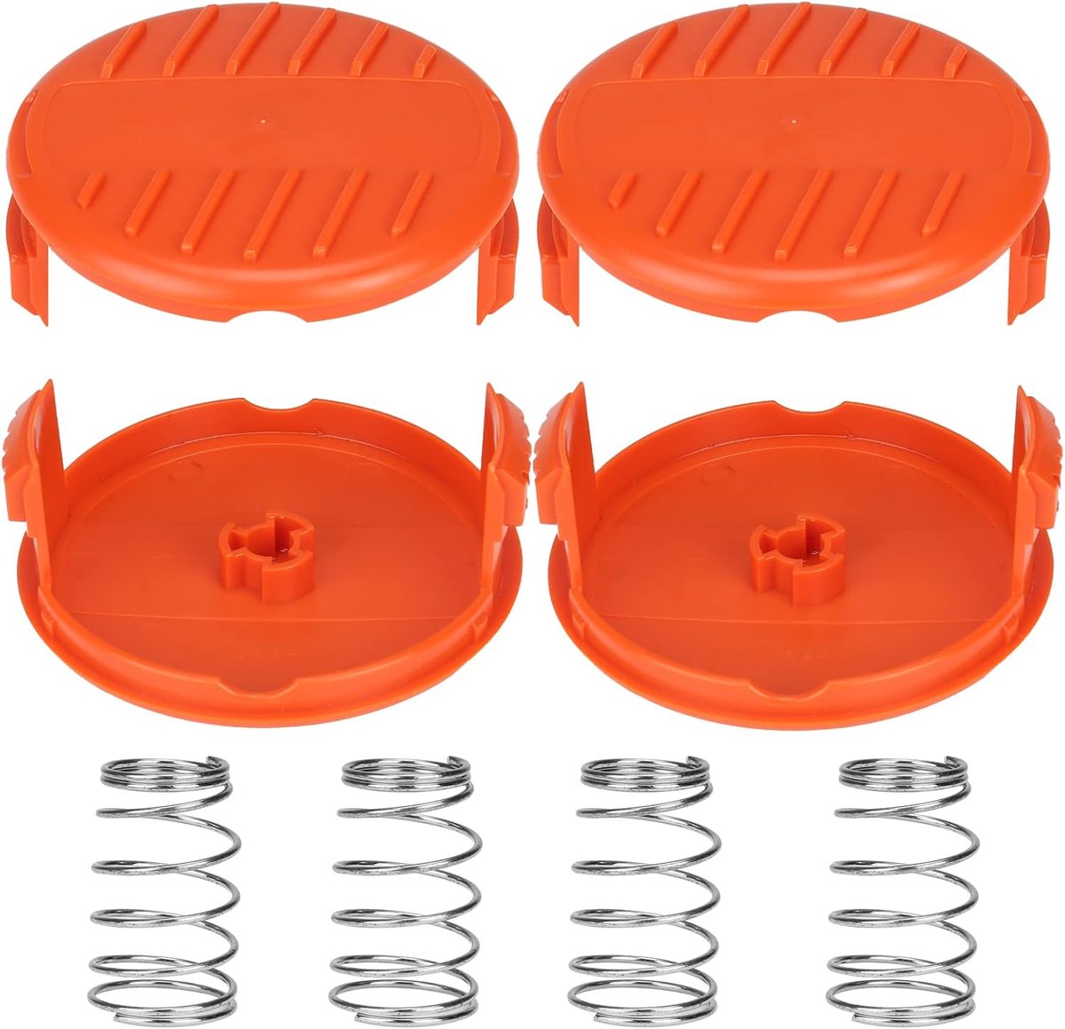 A6485 RC-100-P spoelkappen voor Black Decker GL280, GL301, GL425, GL430, GL545, GL555, GLC13, STC1820, ST1823, GLC1825L, GLC3000 grastrimmer, vervangende spoelafdekking (4 spoelkappen en