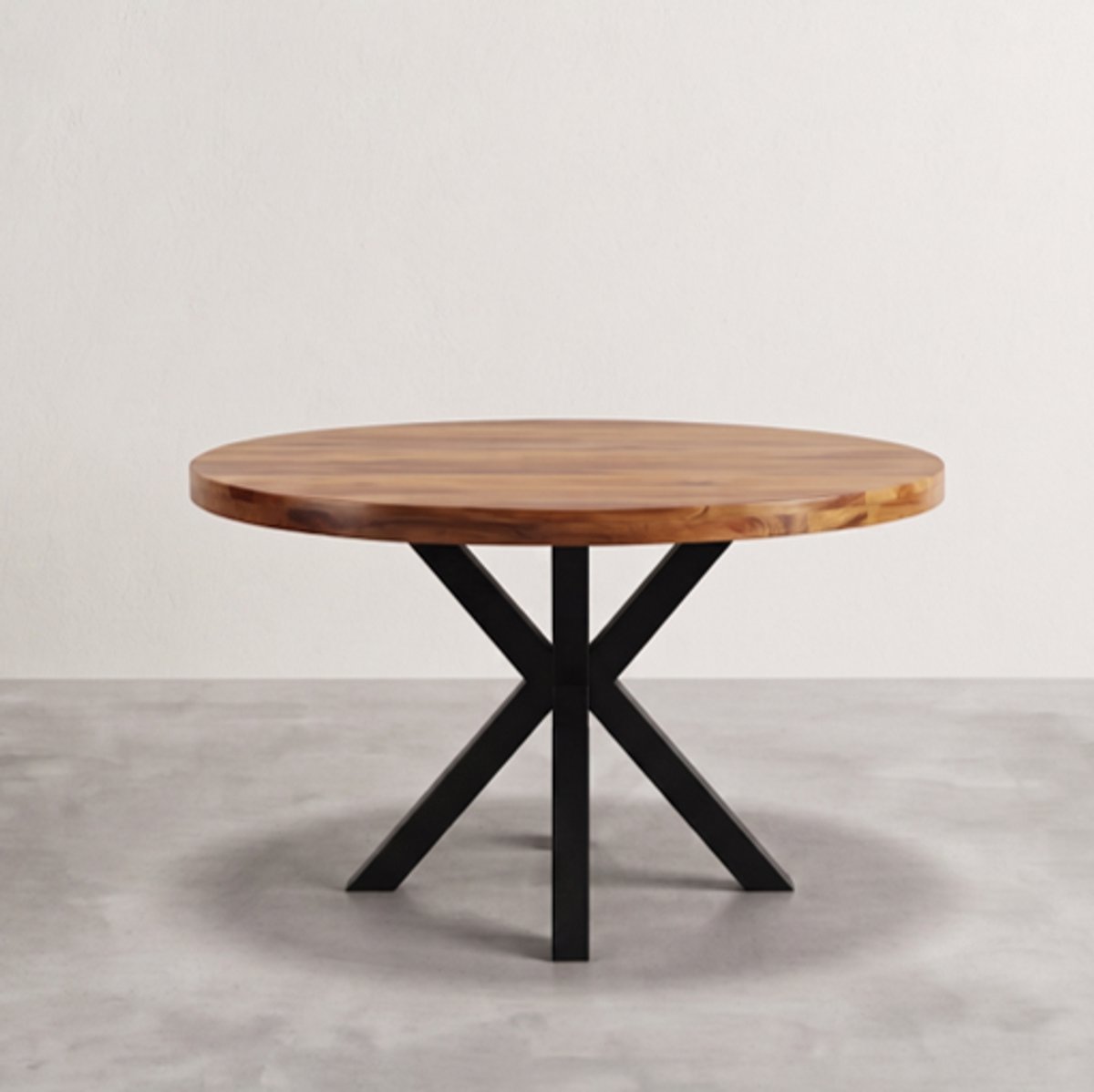 Eettafel Rond 110 cm mangohout naturel