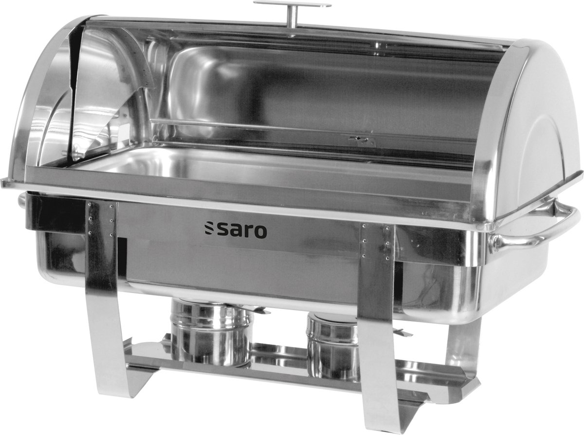 SARO Voedingopwarmer DENNIS RVS Rolltop deksel Incl. GN 1/1 Voor buffet & catering Elegant & praktisch Bestel nu!