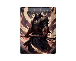 Blechschild 20x30cm Japanischer Kampf Mentor der Xint
