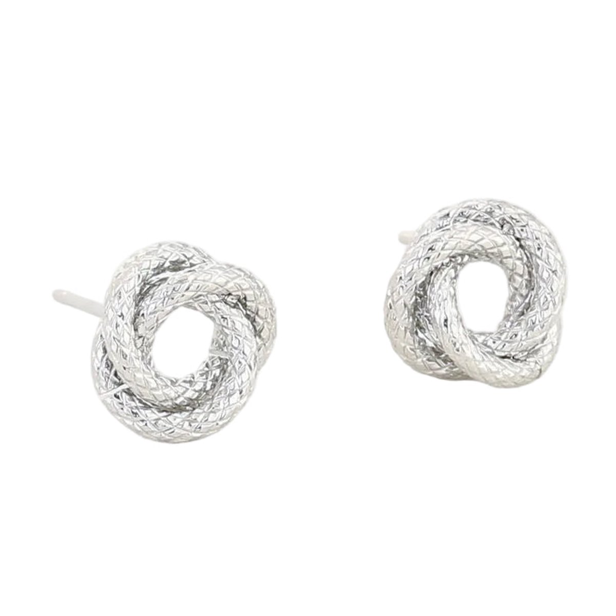 Michelle Bijou Oorbellen Sparkling Donut zilver