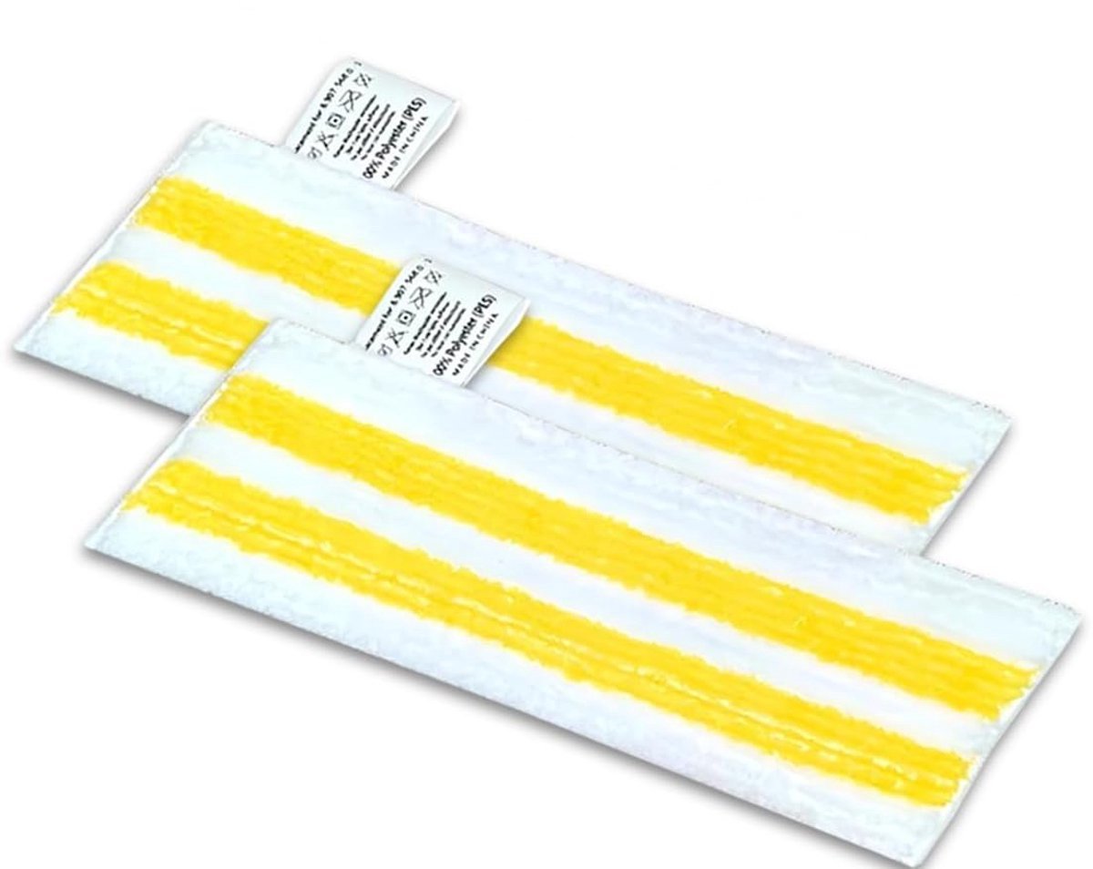 2 stuks geschikt voor Kärcher EasyFix stoomreiniger Stoomreiniger Doek - Stoomreinigeraccessoires - vervangingsset geschikt voor Kärcher EasyFix SC 1, SC 2, SC 3, SC 4, SC 5 microvezeldoeken - voor alle vloeren