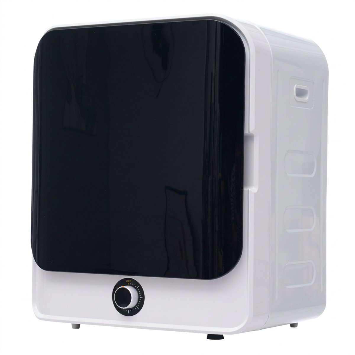 Mini Wasdroger - Afvoerdroger - Wanddroger - 830W - 5 Programma's - Compacte Droger - PTC Verwarming - 4,5kg - Oververhittingsbeveiliging - Kleine Ruimtes - 49,5x43,5x59,5cm - Zwart