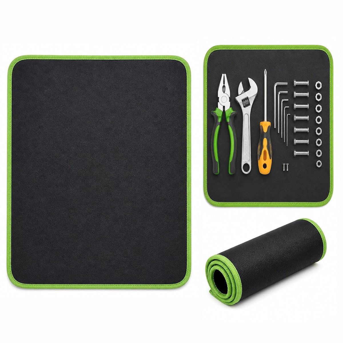 32,5 x 24,5 cm, magnetische mat voor schroeven, moeren, bouten, schijven, magnetische gereedschapsmat voor werkplaatsen, garages, autoreparatie