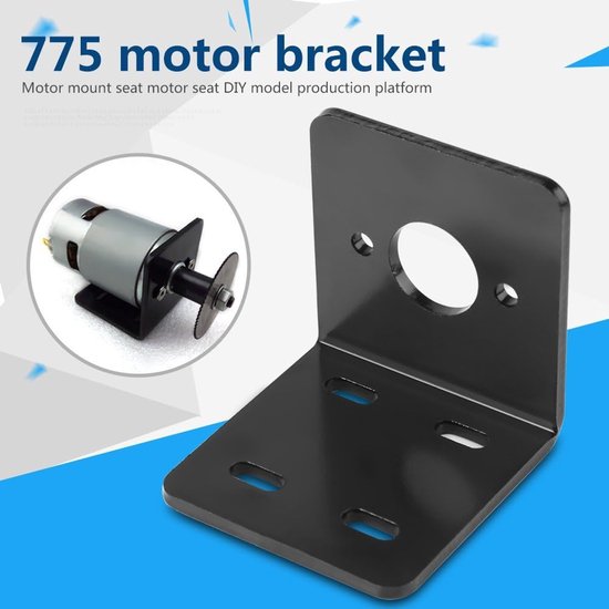 haakse beugel met hoge hardheid, montagebeugel gelijkstroommotor, vaste basis, met galvanisatieproces en sterk antiroesteffect, voor NO. 775 Motor — afbeelding 3