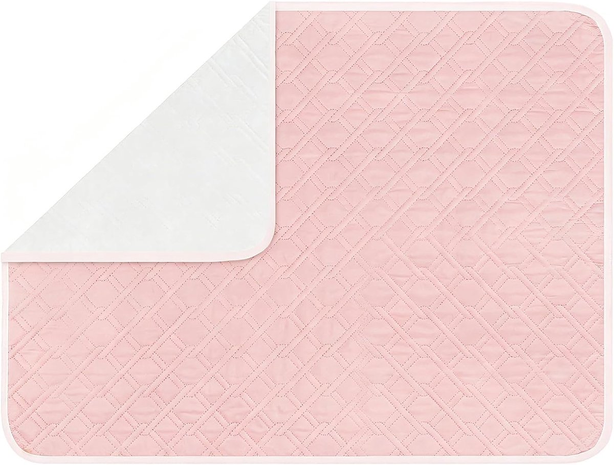 Bedonderlegger voor volwassenen, wasbaar, 2 stuks, herbruikbaar, 4 waterdichte beschermlagen voor baby's, wasbaar, incontinentie-bescherming voor ouderen, kinderen en huisdieren (80 x 120 cm)