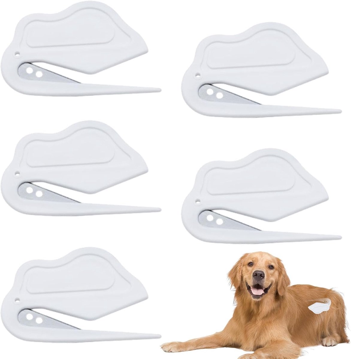 Inpakpapiersnijder 5X lichtgewicht cutter briefopener | Envelopopener Multifunctioneel snijgereedschap voor kantoor, thuis, school, Kerstmis, inpakken, verpakken, knutselen, ro