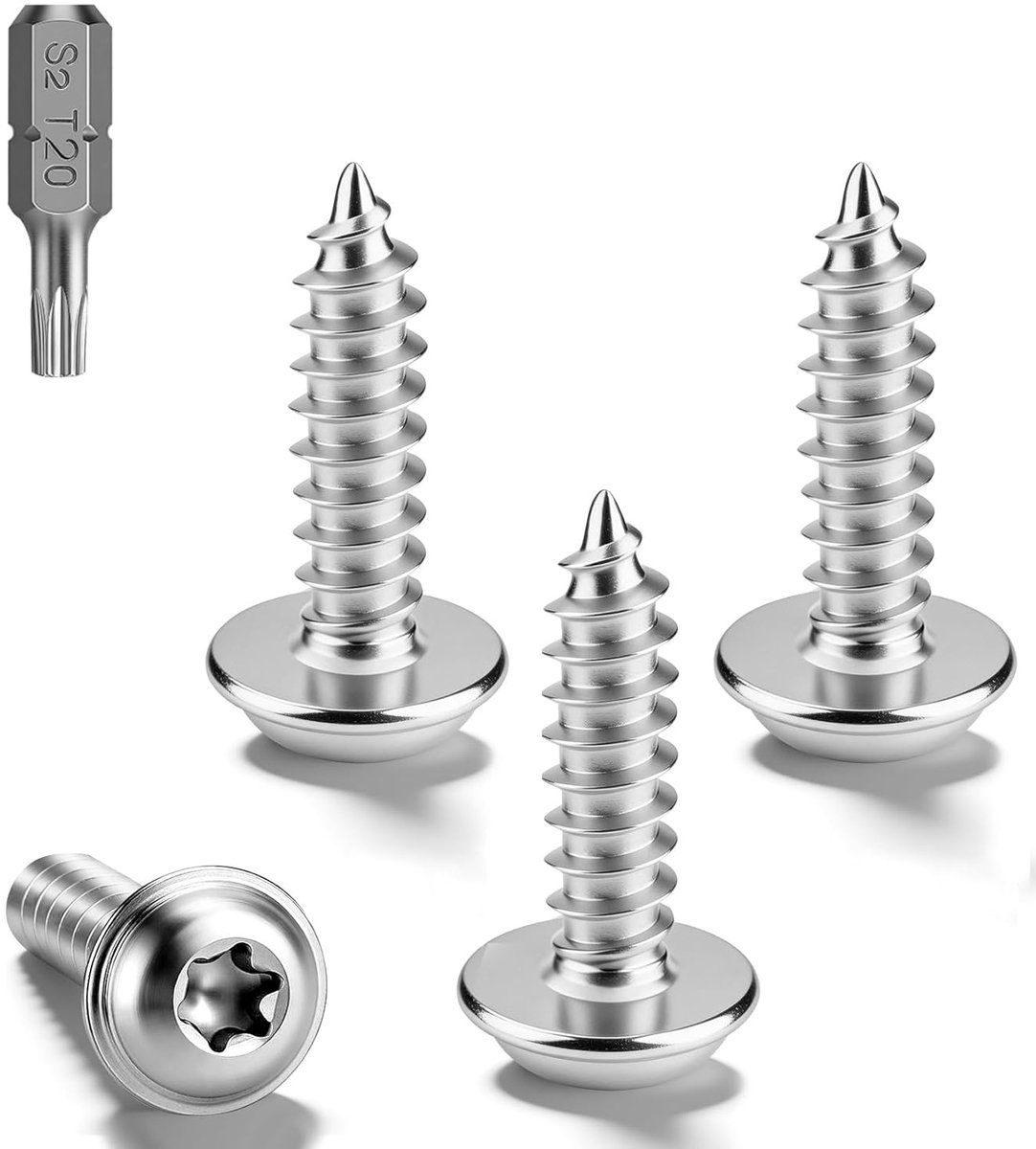 Houtschroeven met platte kop Torx (M4 x 16)