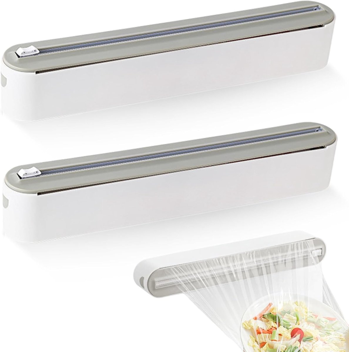 vershoudfoliedispenser met snijder: foliesnijder en dispenser voor vershoudfolie, aluminiumfolie, aluminiumfoliedispenser en vershoudfoliedispenser voor keuken
