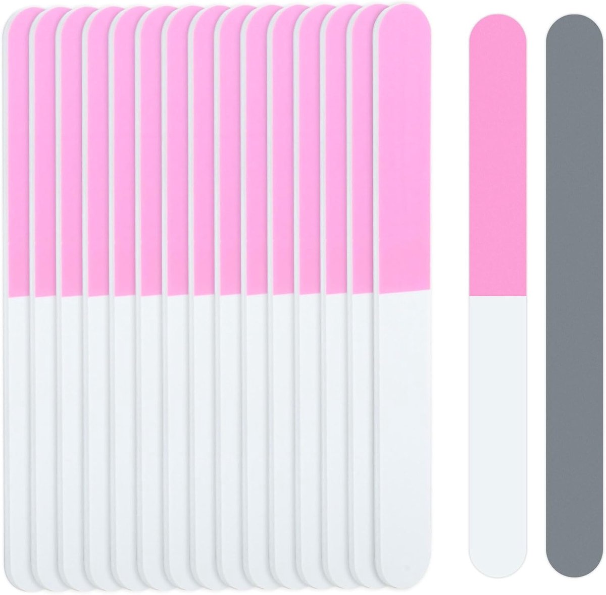 Nagelpolijstvijl 3-Zijdig 600-3000 30 st | 30 driezijdige nagelpolijstvijlen, korrel 600/1200/3000. Perfect voor natuurlijke nagels, gelnagels, thuis- en studiogebruik.