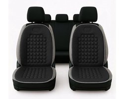 Accessori Lupex Universele stoelhoezen, 1 paar, materiaal: polyester, voorstoelhoezen, set van 92 massageballen, voor autostoelen, bestelwagens, bussen, vrachtwagens, bureaustoel (zwart)