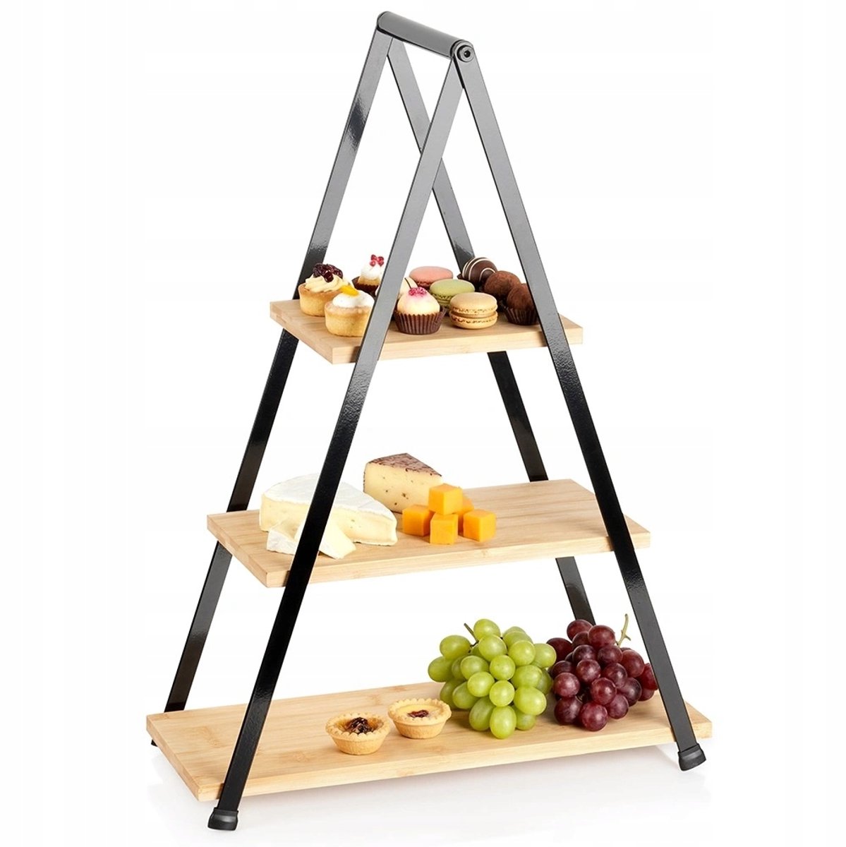 Vilde 3-laags Bamboe Serveerschaal Rechthoekig 53 cm
