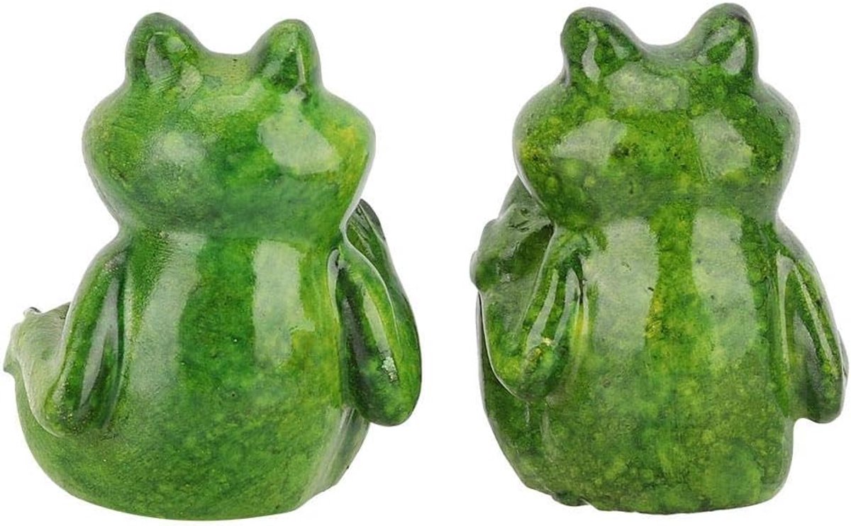 2 stuks hars kikkers standbeeld mooi binnen tuin buiten decoratie sculptuur voor kantoor thuis tuin ornament