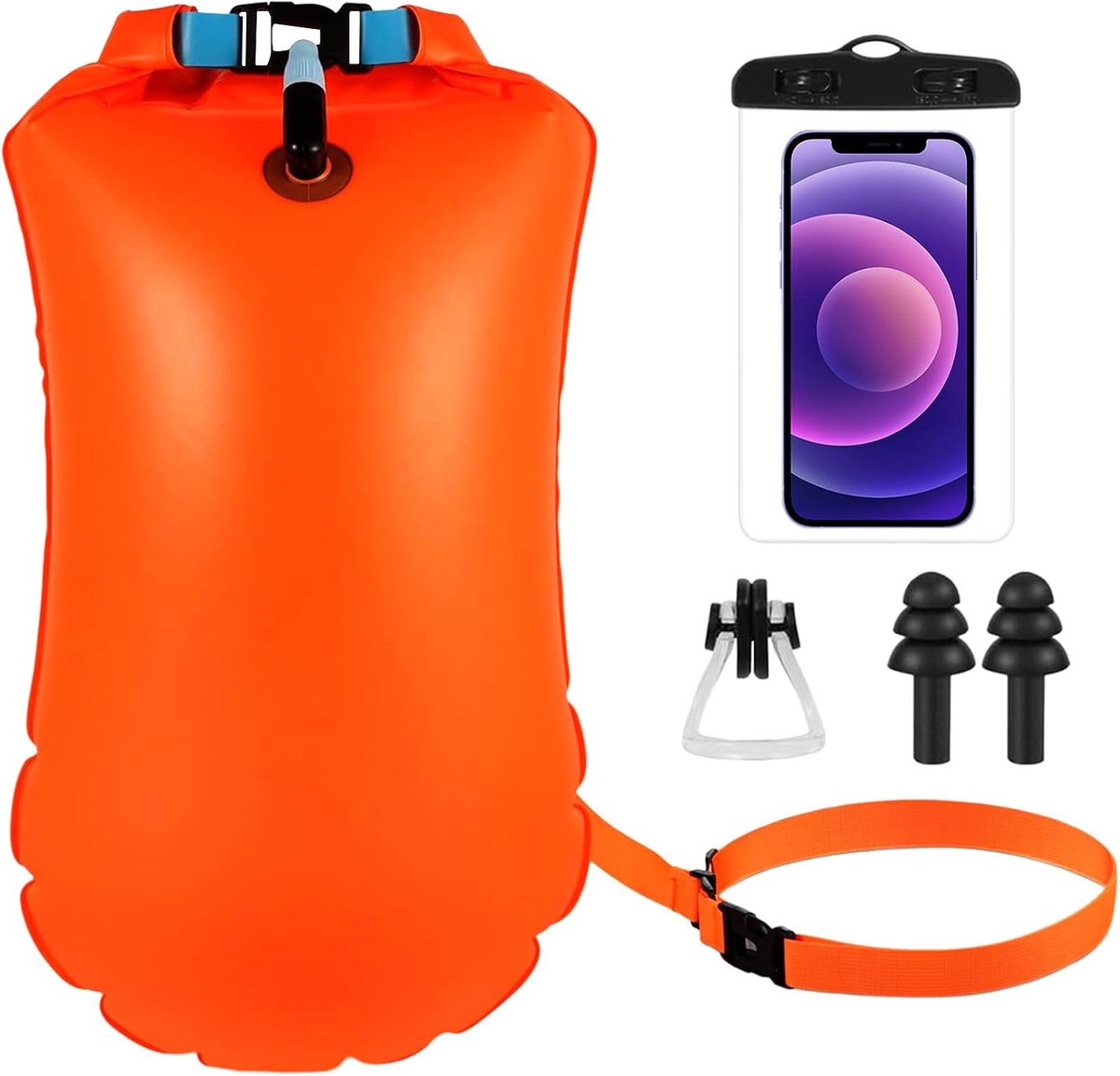 Swim Bubble, droogzak, boei zwemmen | 20L Waterdichte Veiligheidszwemboei voor Open Water en Triatlon