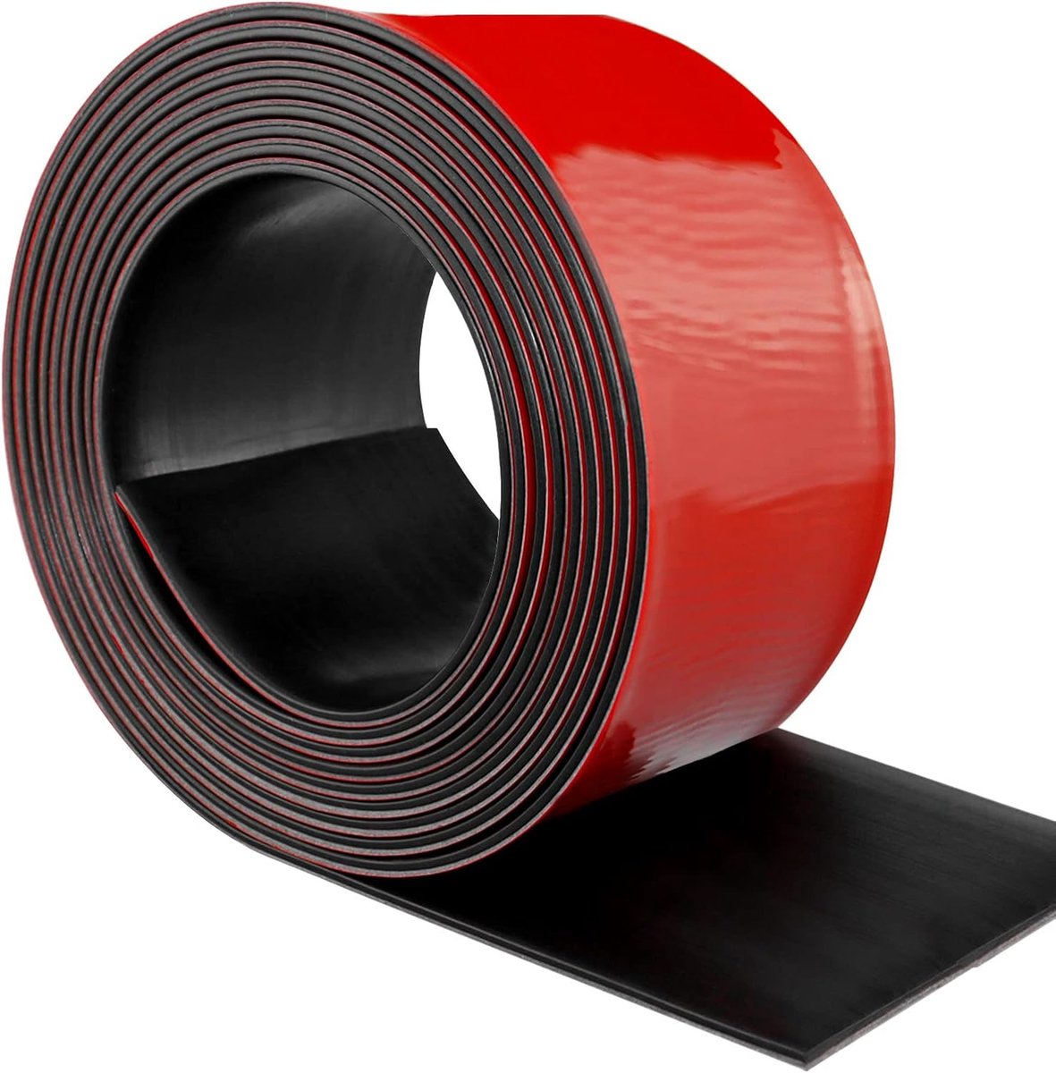 Rubberen strip, zelfklevend, neopreenrubber, plaat, massief neopreenvel voor afdichting, vloerbedekking, trillingsbescherming, pakking doe-het-zelf (100 mm × 1,5 mm x 3 m)