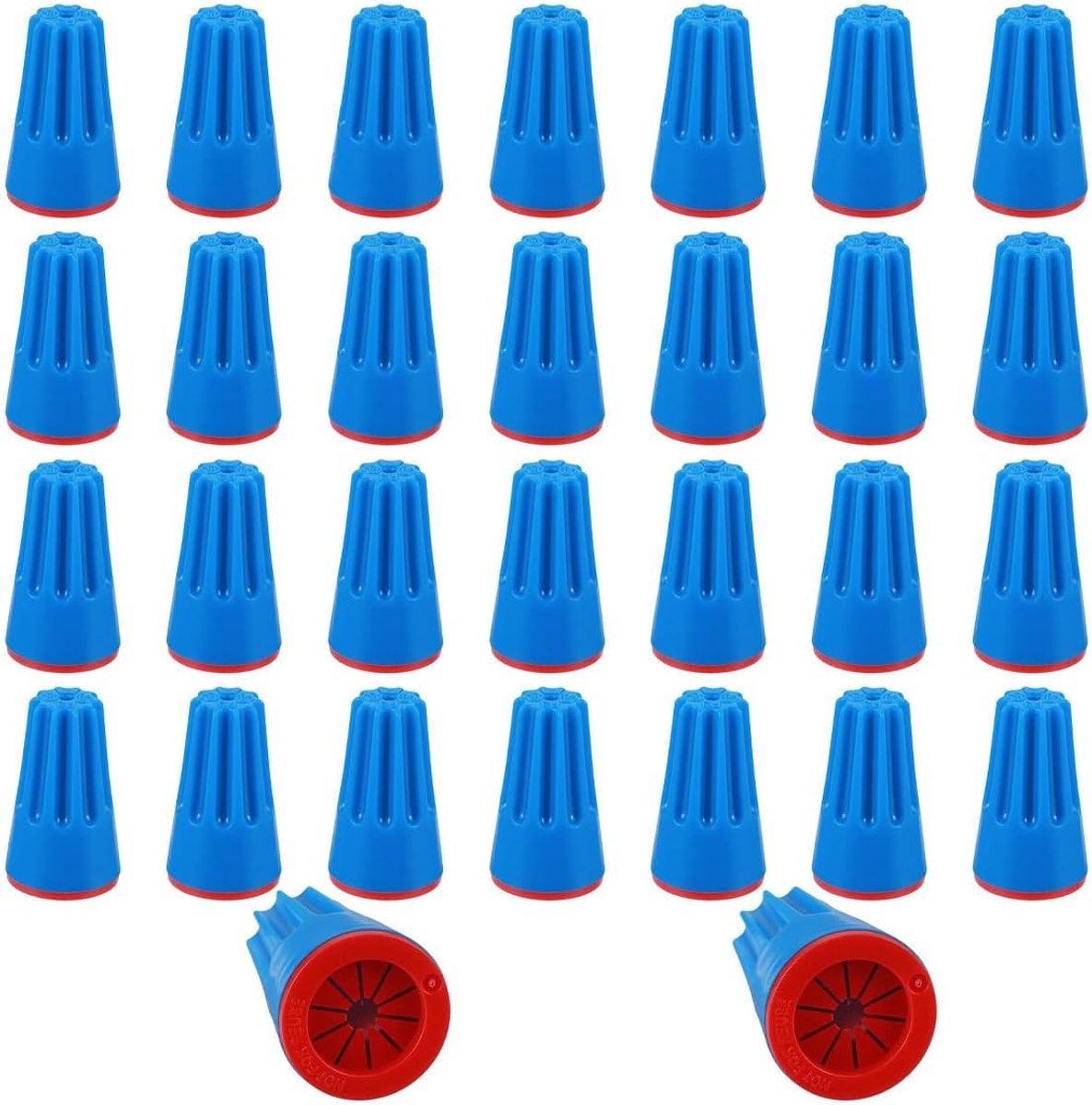 30 stuks waterdichte draadmoeren, terminal-spiraalmoeren, voor landschapsverlichting, irrigatie en meer