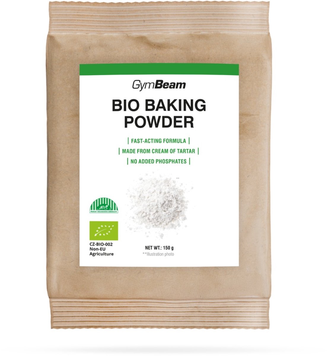 GymBeam BIO Bakpoeder 150 g