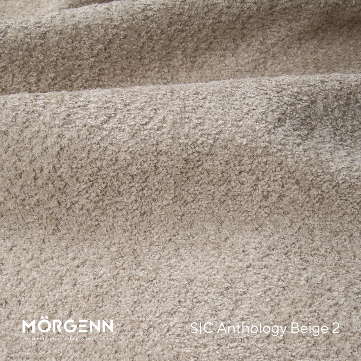 Mörgenn SIC Anthology Stofstaal - Bouclé Stof voor Boxspring en Bed - Beige 2
