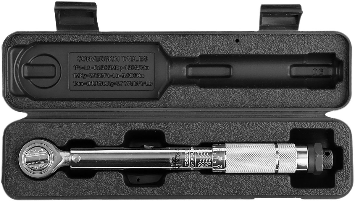 Professionele Momentsleutel 3/8" 13.6-108.5nm/ Dynamometrische Sleutel – Met Instelbare Nm/In-Lbs Schaal & Duidelijke Klik-Indicatie – Inclusief Koffer