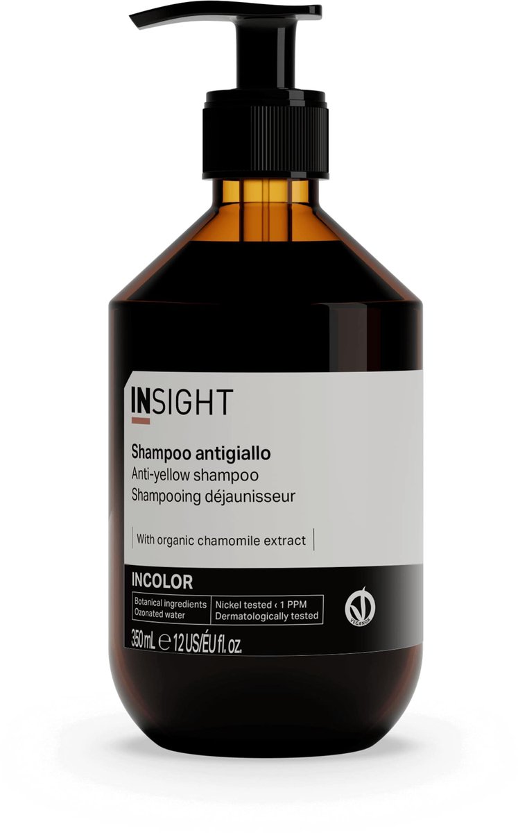 Insight Incolor Anti-Yellow Shampoo - Anti-geel Shampoo - 350 ml - Zilvershampoo - Voor Blond, Grijs En Wit Haar - Organische Ingrediënten