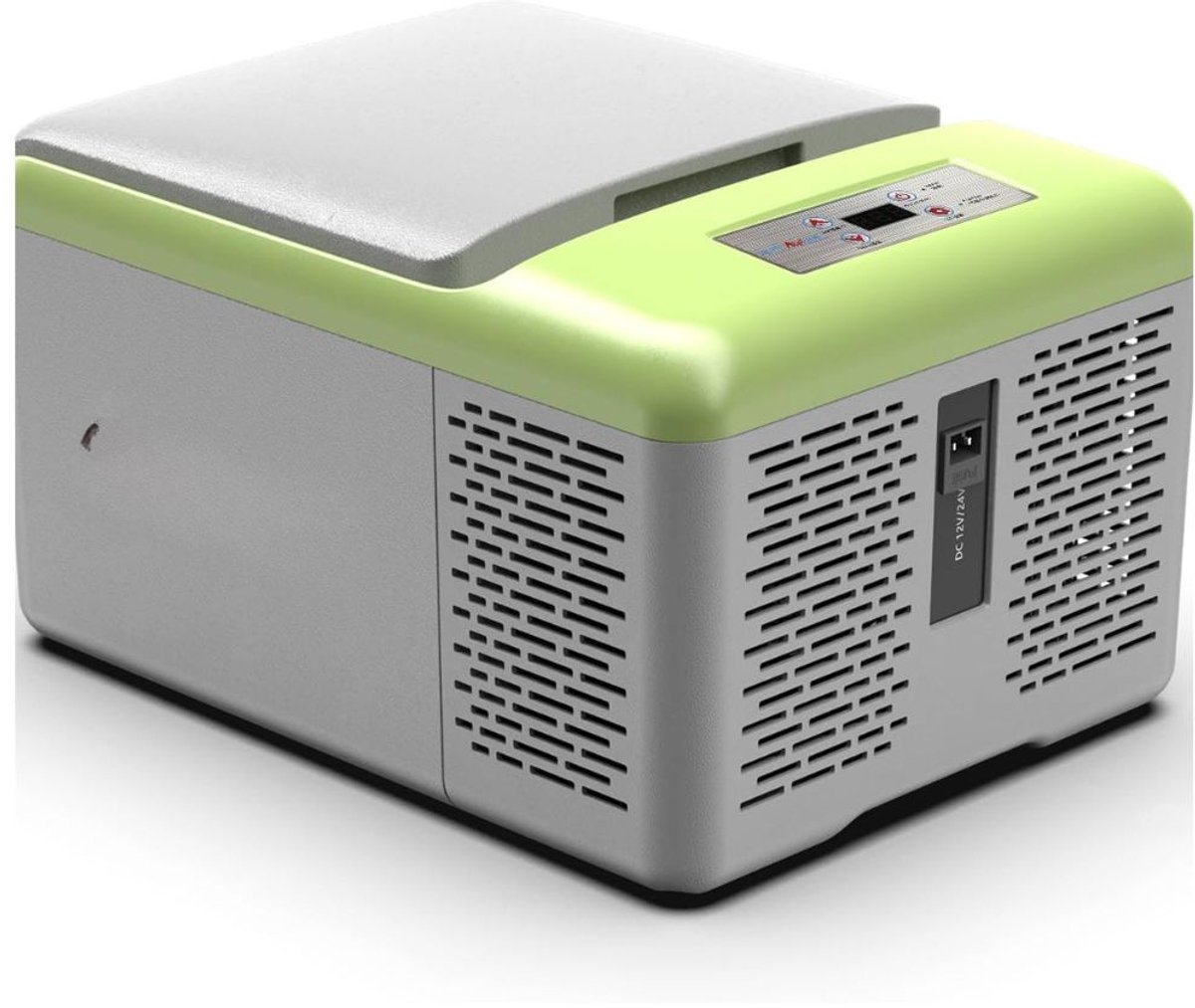 LNMsolutions® Compressor Koelbox - Compressor Koelbox 12V - Elektrische Koelbox - Grijs - 32cm x 43cm x 25cm