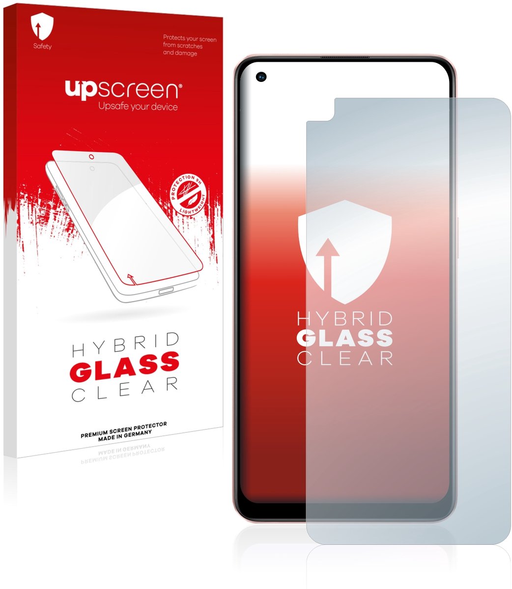 upscreen - Screenprotector voor Oppo A96 - Folie Beschermfolie Beschermglas transparant
