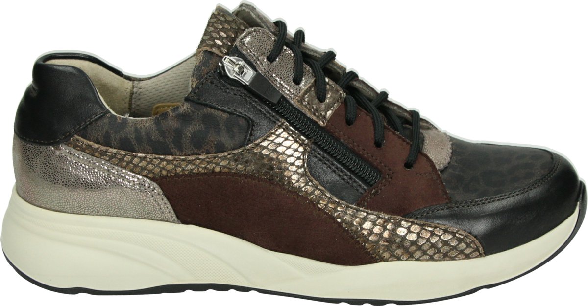 Durea - 6318 K - Lage sneakersDames sneakers - Kleur: Zwart - Maat: 42.5
