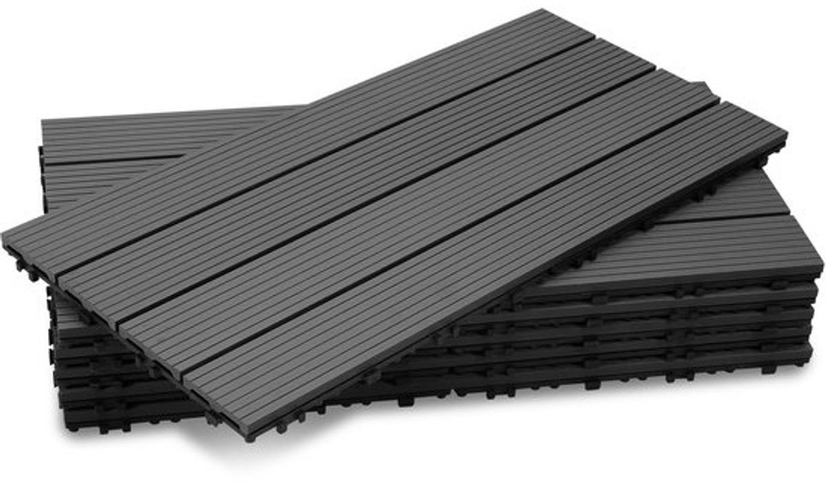WPC Terrastegels 30 x 60 cm - Waterdichte Kliktegels voor Tuin en Balkon