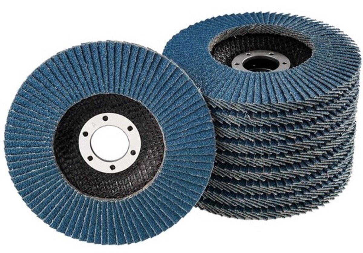 Professionele lamellenschijven Ø 125 mm, korrel 40, voor haakse slijpers