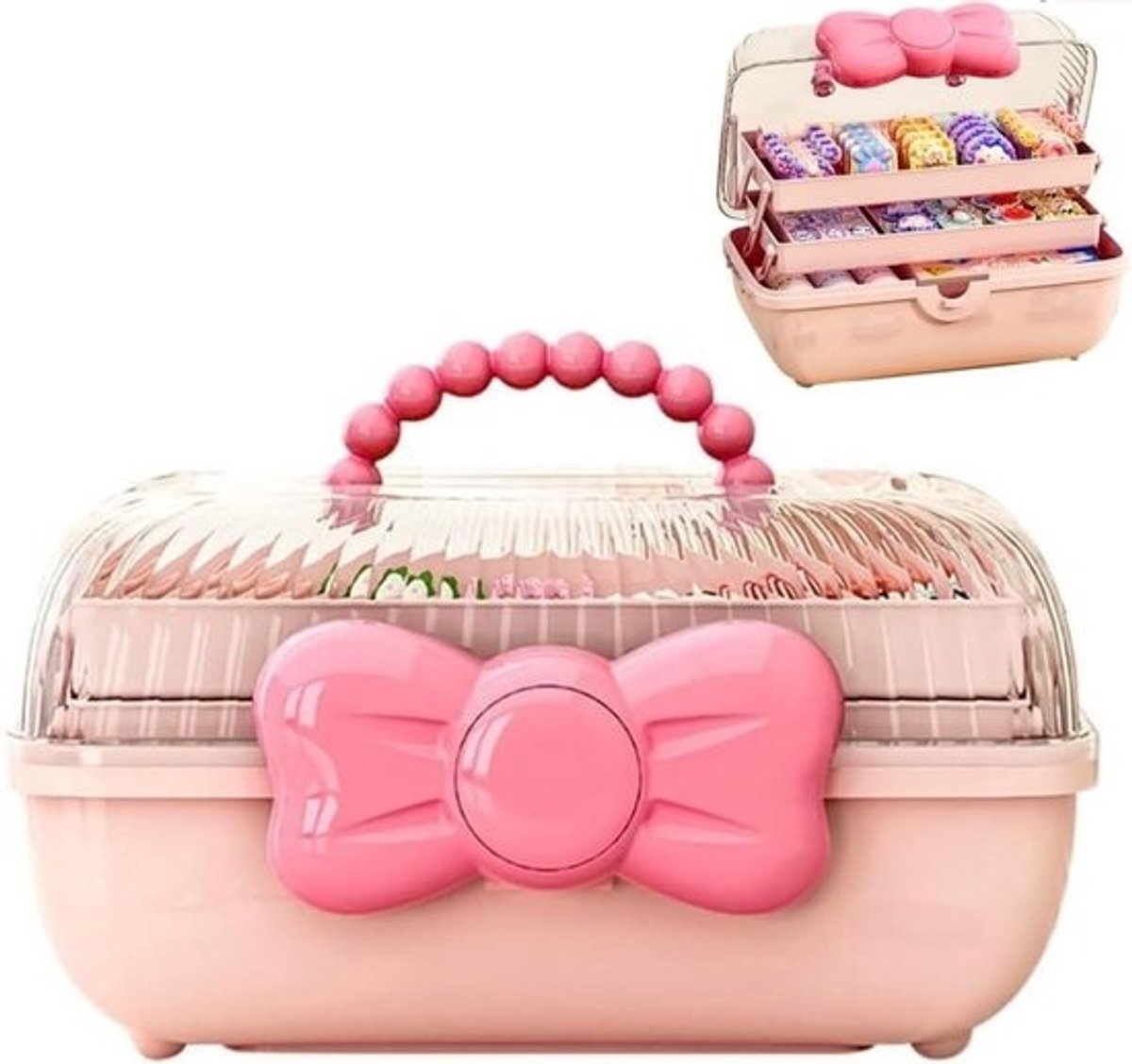Grote Sieradendoos voor Kinderen - Haaraccessoires & Sieraad Opbergdoos met Lades