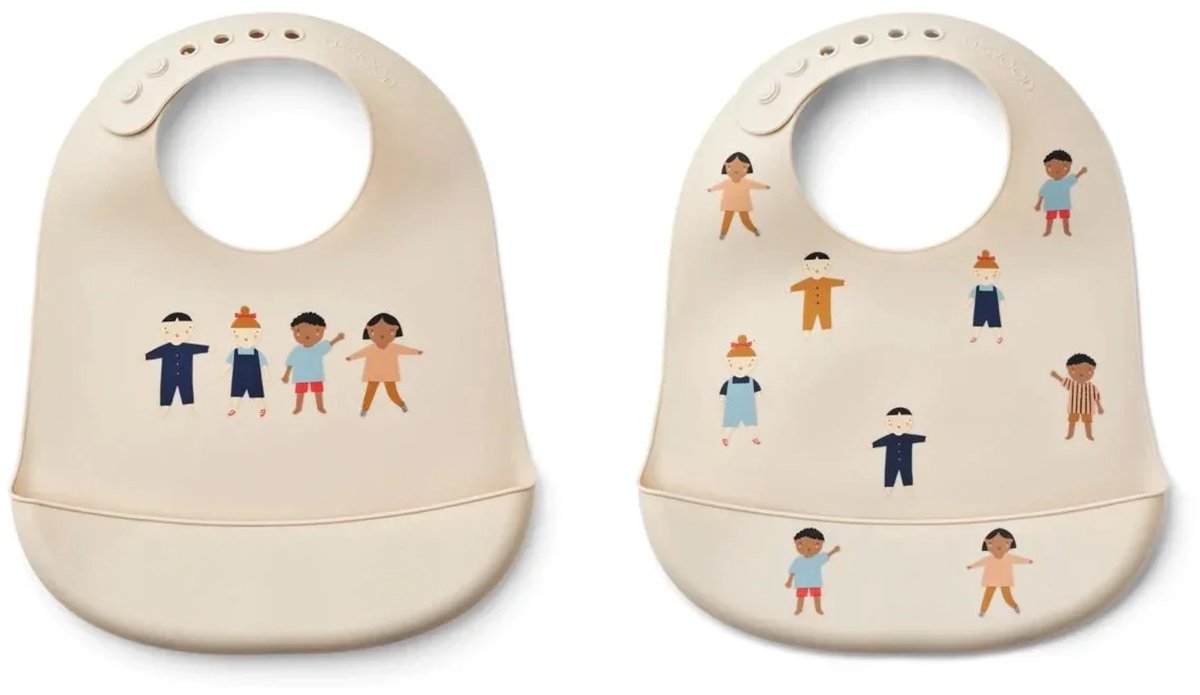 Liewood Tilda Siliconen Slab 2 Pack | Kids / Sandy*
