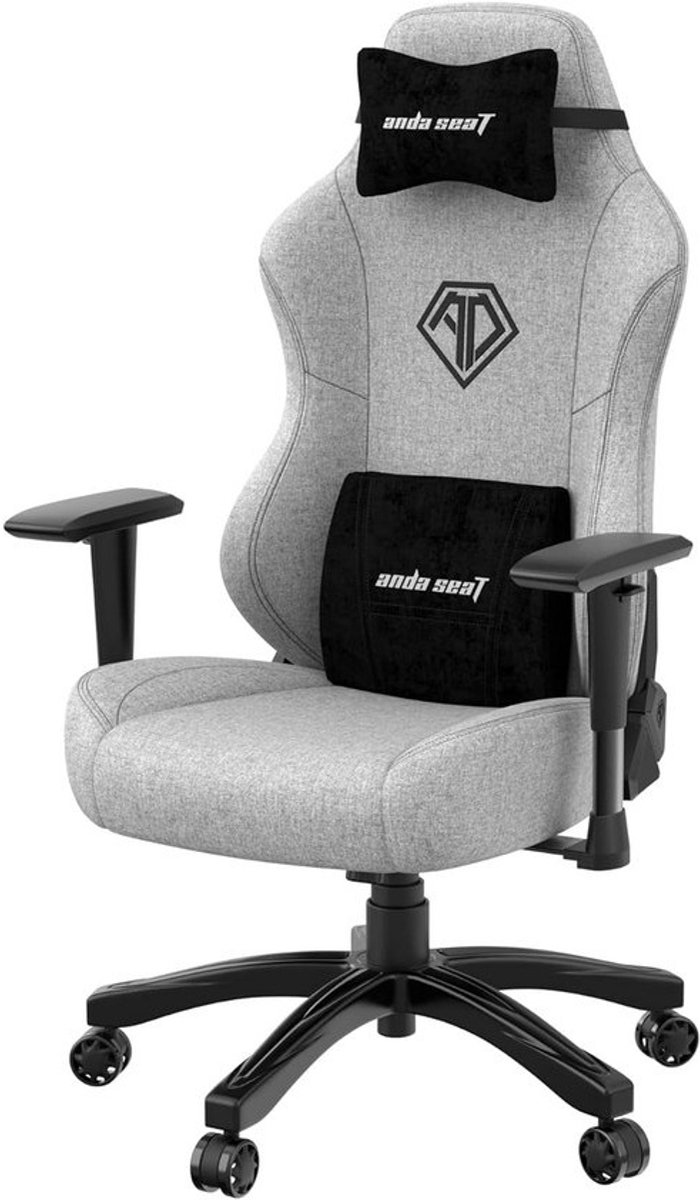 Ergonomische Gamingstoel met Verstelbare Rugleuning en Nek- en Lendensteun